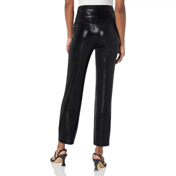 Norma Kamali Womens Pencil PantsMetallic Black