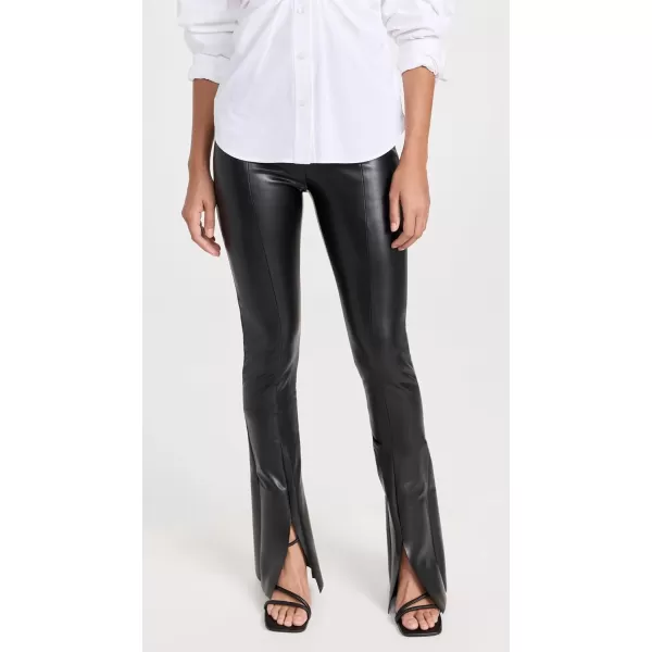 Norma Kamali Womens Spat LeggingsBlack Vegan Leather