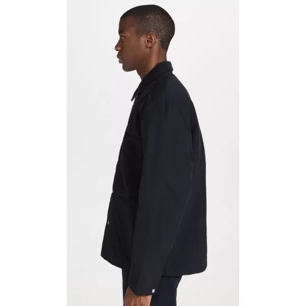 Norse Projects Mens Pelle Waxed Nylon Insulated JacketDark Navy