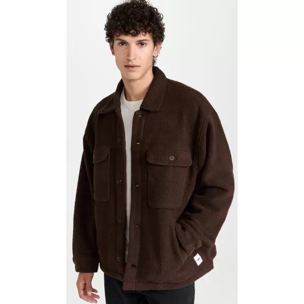 OBEY Mens Thompson Shirt JacketJava Brown