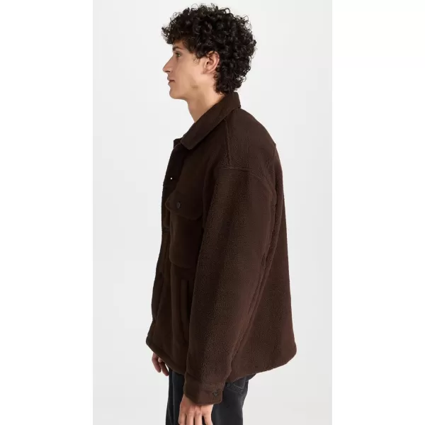 OBEY Mens Thompson Shirt JacketJava Brown