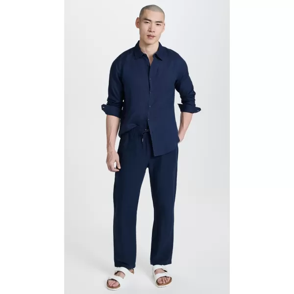 Onia Mens Air Linen PullOn PantsDeep Navy