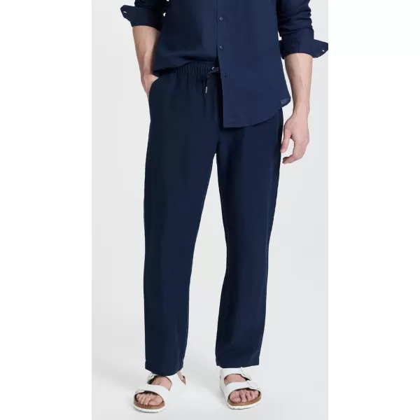 Onia Mens Air Linen PullOn PantsDeep Navy