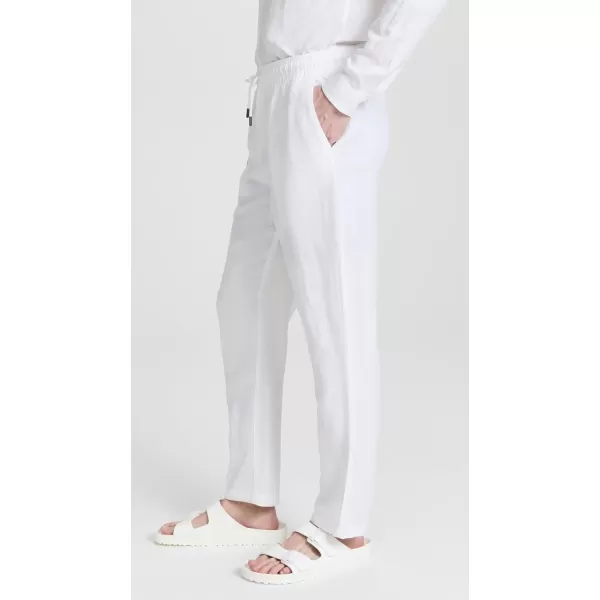 Onia Mens Air Linen PullOn PantsWhite