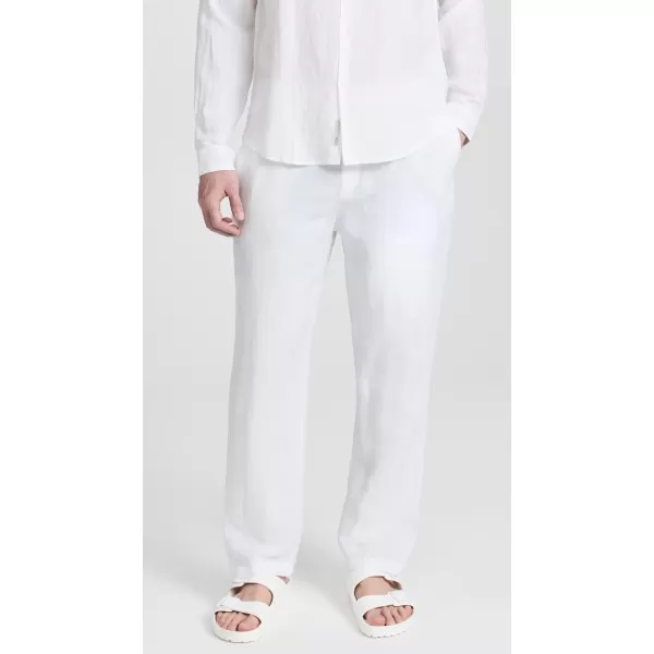 Onia Mens Air Linen PullOn PantsWhite