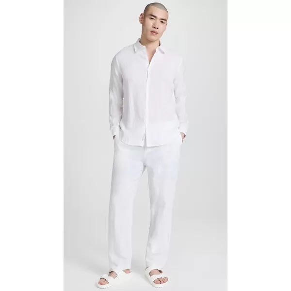 Onia Mens Air Linen PullOn PantsWhite