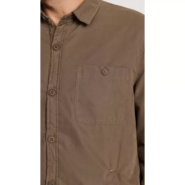 Onia Mens SherpaLined Cotton ShacketBrown