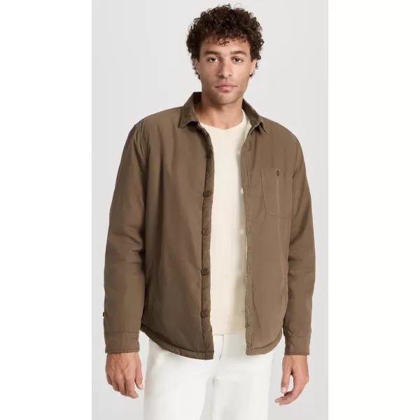 Onia Mens SherpaLined Cotton ShacketBrown