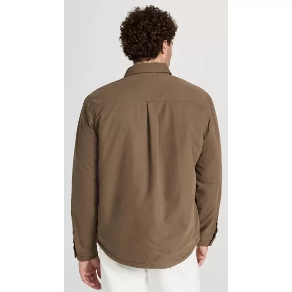 Onia Mens SherpaLined Cotton ShacketBrown