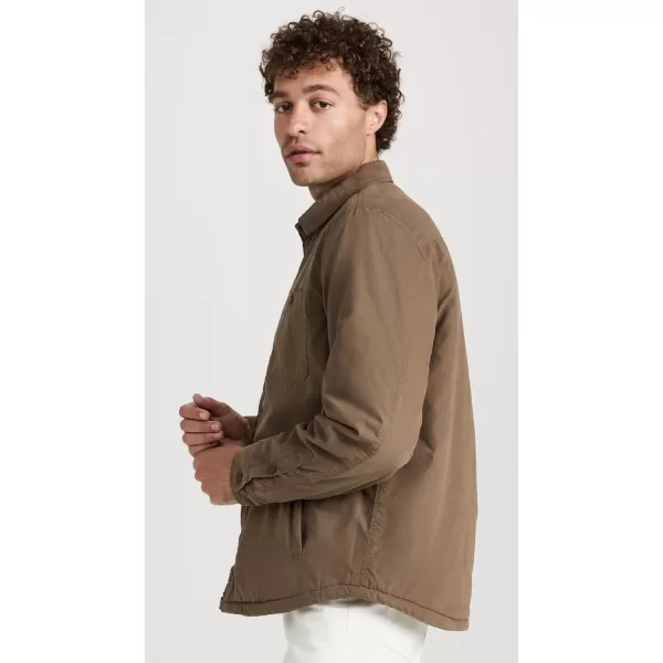 Onia Mens SherpaLined Cotton ShacketBrown