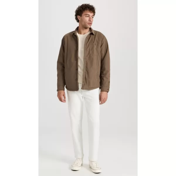 Onia Mens SherpaLined Cotton ShacketBrown