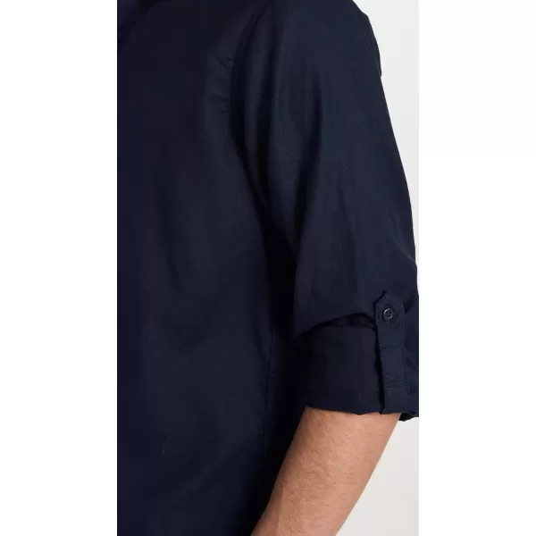 Onia Mens Stretch Linen ShirtDeep Navy