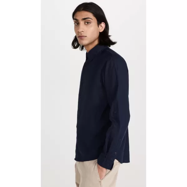 Onia Mens Stretch Linen ShirtDeep Navy