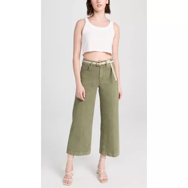 PAIGE Womens Anessa JeansVintage Mossy Green