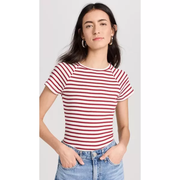 PAIGE Womens Bijou TeeIvory Multi Stripe