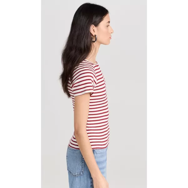 PAIGE Womens Bijou TeeIvory Multi Stripe