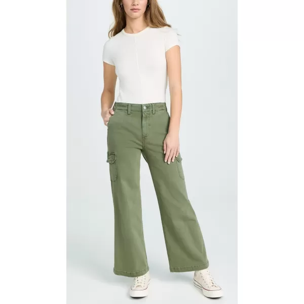 PAIGE Womens Carly Jeans with Cargo PocketsVintage Ivy Green