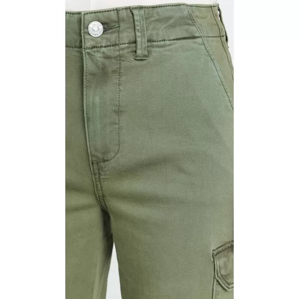 PAIGE Womens Carly Jeans with Cargo PocketsVintage Ivy Green