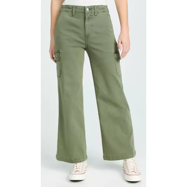 PAIGE Womens Carly Jeans with Cargo PocketsVintage Ivy Green