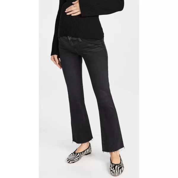 PAIGE Womens Claudine Maternity Jeans with Raw HemBlack Lotus