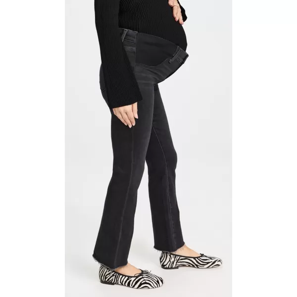 PAIGE Womens Claudine Maternity Jeans with Raw HemBlack Lotus