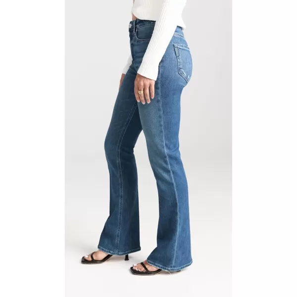 PAIGE Womens High Rise Laurel Canyon Petite JeansRock Show Distressed