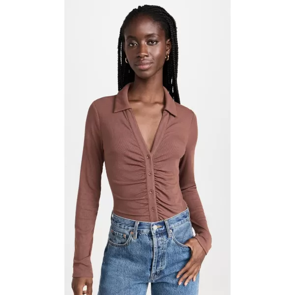 PAIGE Womens Lafayette TopRosewood