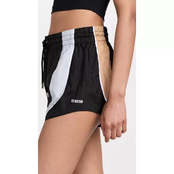 PE NATION Womens Running Track ShortsBlack