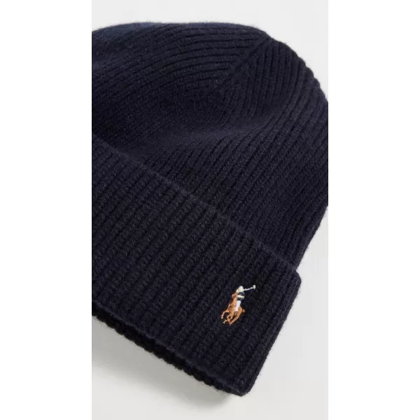 POLO RALPH LAUREN Mens Signature Cuff HatHunter Navy