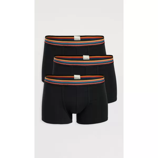 Paul Smith Mens Mens Trunks 3 Pack BlackBlack