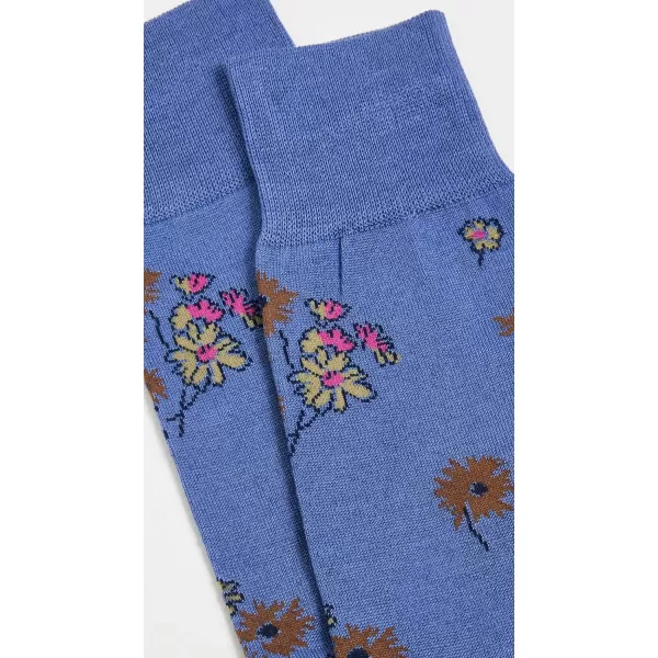 Paul Smith Mens Socks Narcissi FloralTurquoise