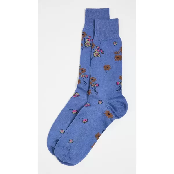 Paul Smith Mens Socks Narcissi FloralTurquoise