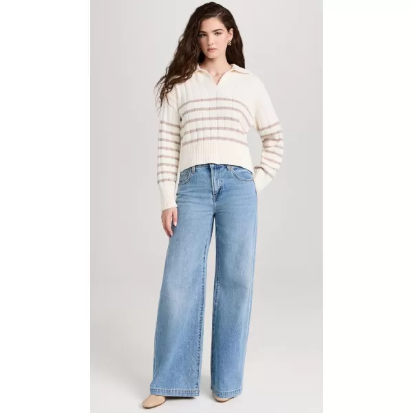 Pistola Denim Womens Arlo SweaterEcru Taupe Stripe