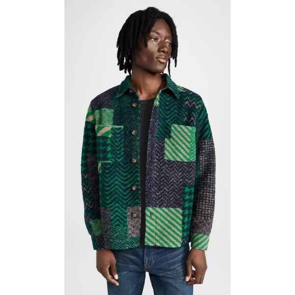 Portuguese Flannel Mens Bridge Shirt JacketGreen