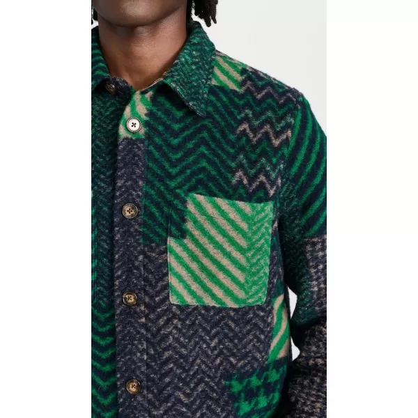 Portuguese Flannel Mens Bridge Shirt JacketGreen