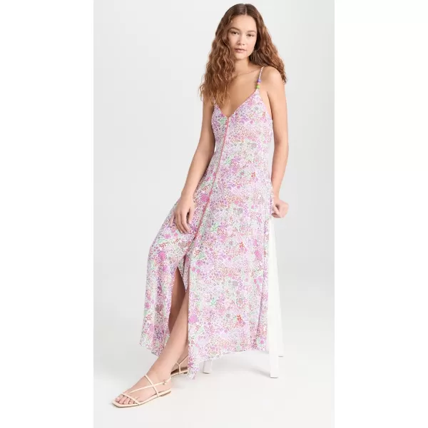 Poupette St Barth Womens Floral DressWhiteLavender