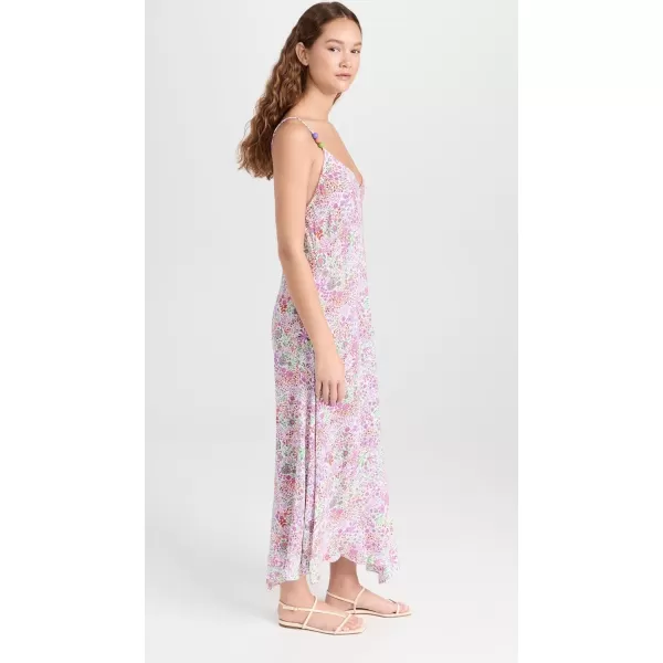 Poupette St Barth Womens Floral DressWhiteLavender