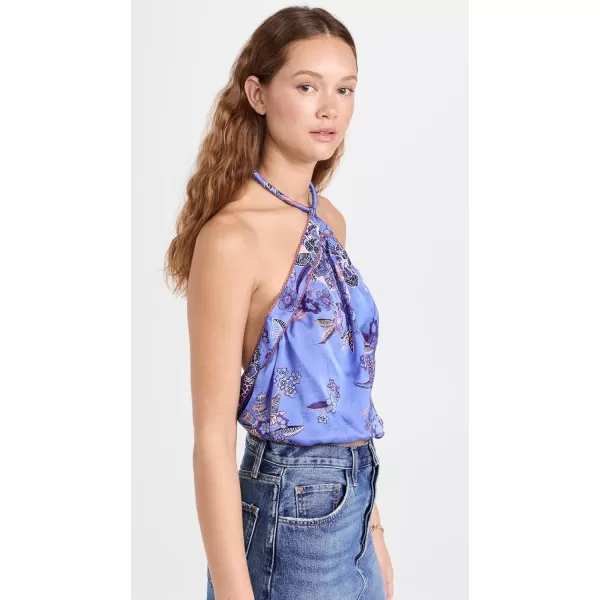 Poupette St Barth Womens Isabelle TopBlue Leo Forest