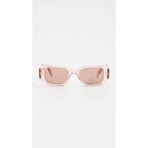 Prada Womens PR 17WS Rectangular SunglassesPink