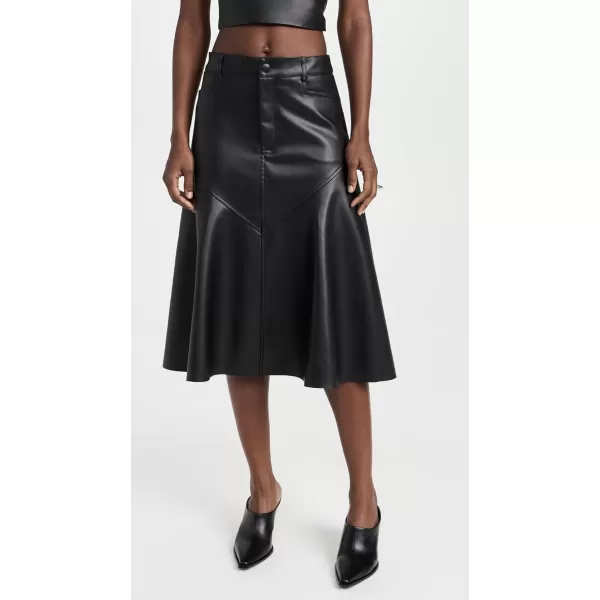 Proenza Schouler White Label Womens Jesse Faux Leather SkirtBlack