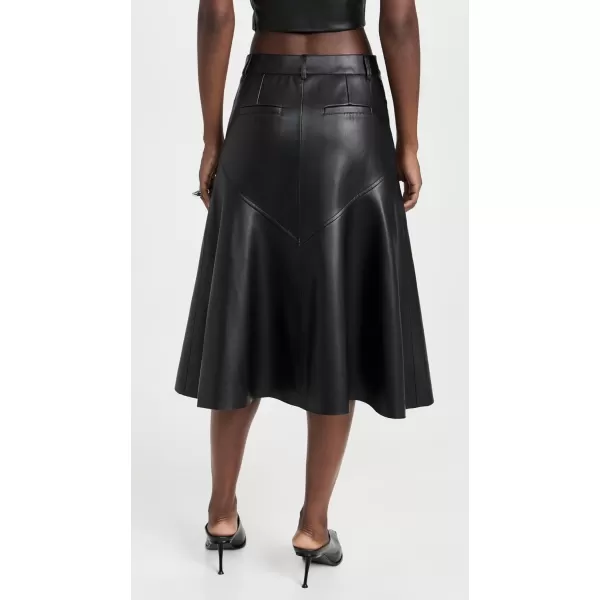 Proenza Schouler White Label Womens Jesse Faux Leather SkirtBlack