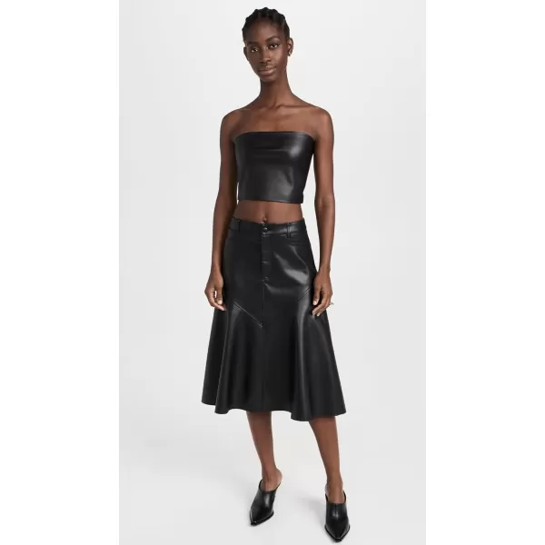 Proenza Schouler White Label Womens Jesse Faux Leather SkirtBlack