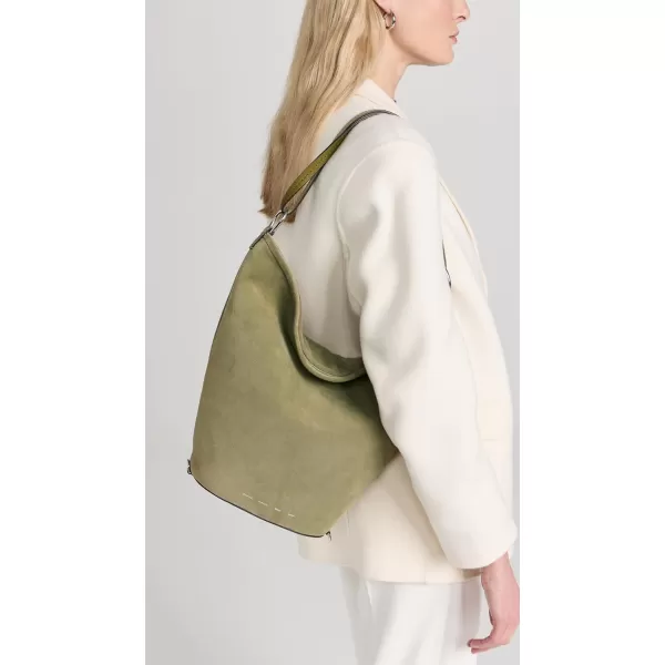 Proenza Schouler White Label Womens Suede Spring Bucket BagBamboo