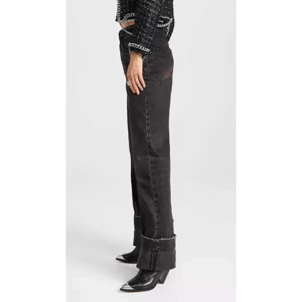 R13 Womens Nina Straight Leg JeansVintage Boyd Black