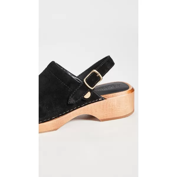 REDONE Womens 70s Classic ClogsBlack Suede