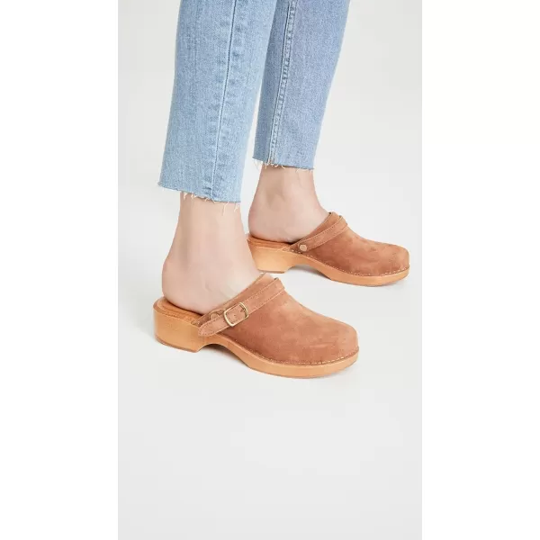 REDONE Womens 70s Classic ClogsCuoio Suede