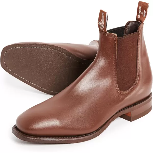 RM Williams Mens Classic RM Leather Chelsea BootsDark Tan