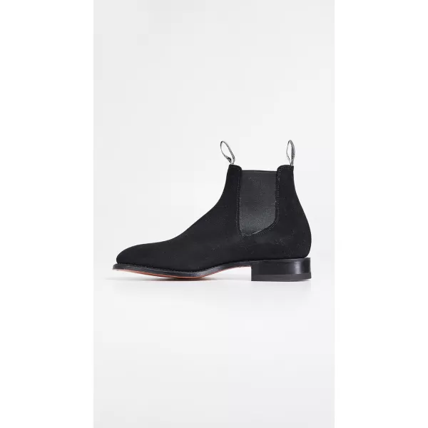 RM Williams Mens Suede RM Chelsea BootsBlack