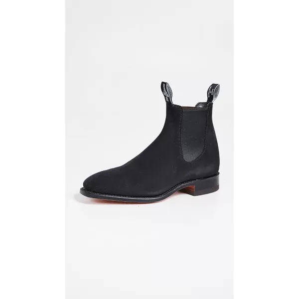 RM Williams Mens Suede RM Chelsea BootsBlack