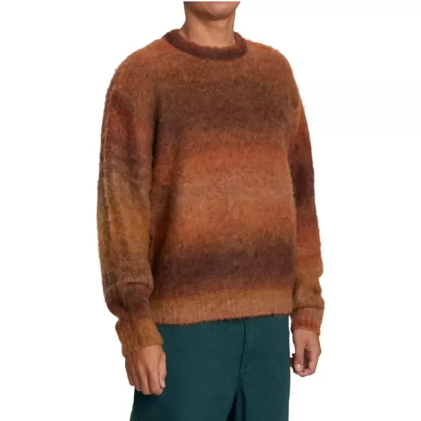 RVCA Mens Crewneck SweaterSpun Spirit Studio SweaterRed Earth